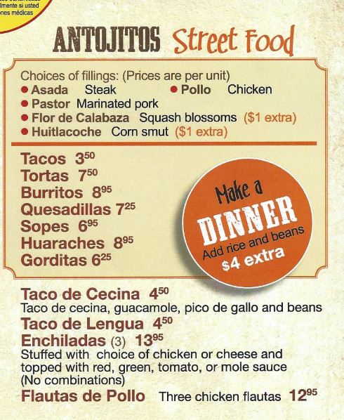 La Casa De Samuel Menu - Image 2